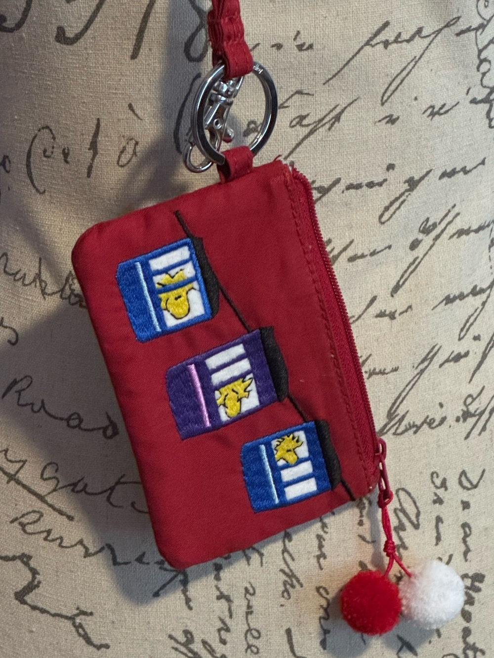 Vera Bradley ID badge lanyard peanuts